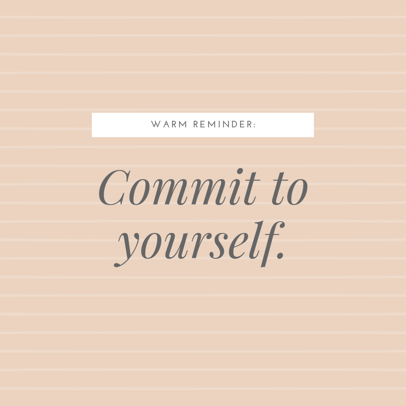Commit to Yourself